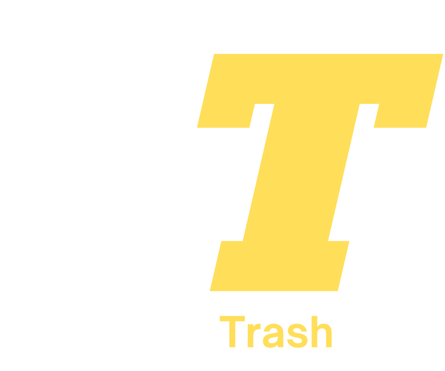 Clean Trash Logo WHT